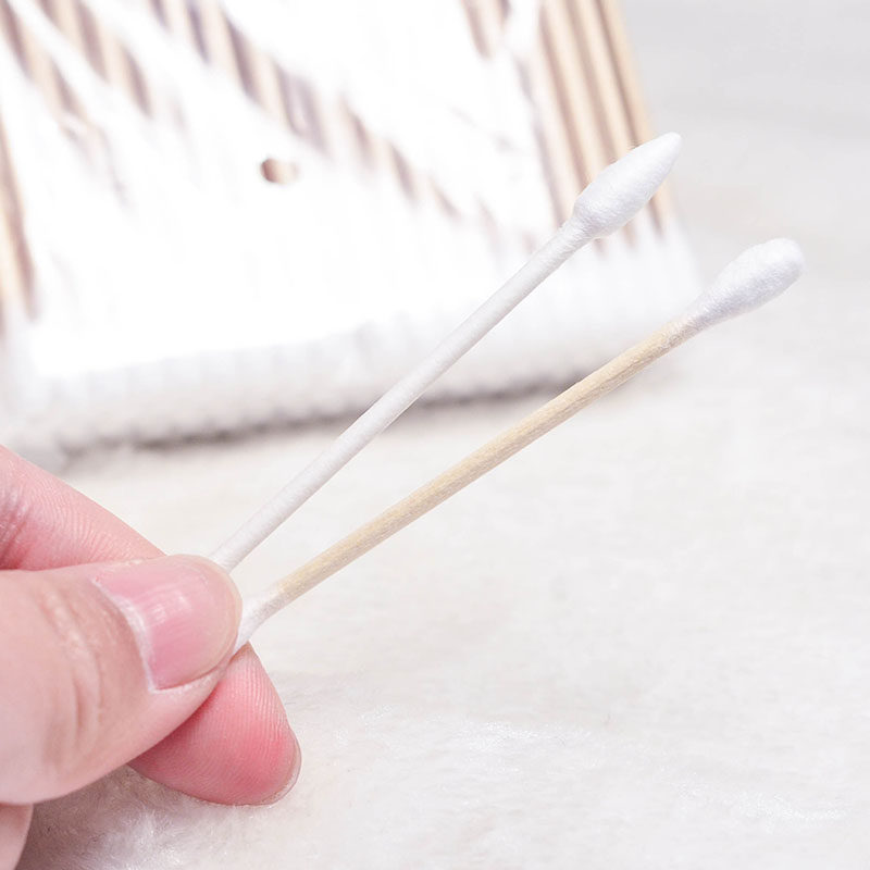 各种可用品质木棉棉棒袋装木杆100根盒装纸杆棉签