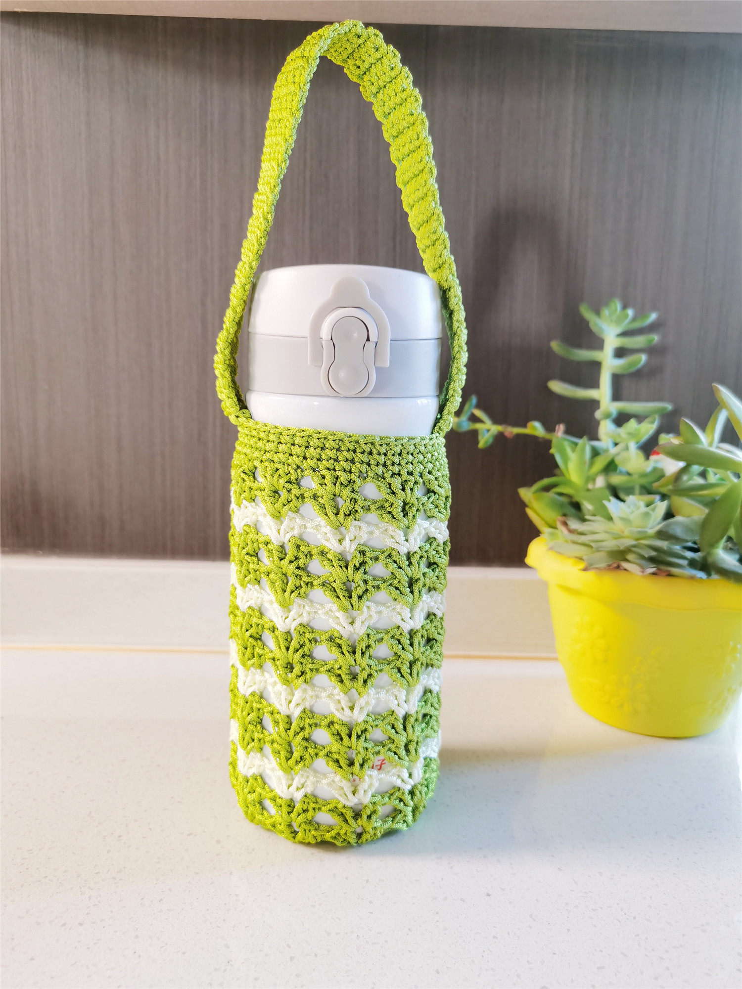 手钩提绳杯套通用2升升至350毫保护田园水杯杯套