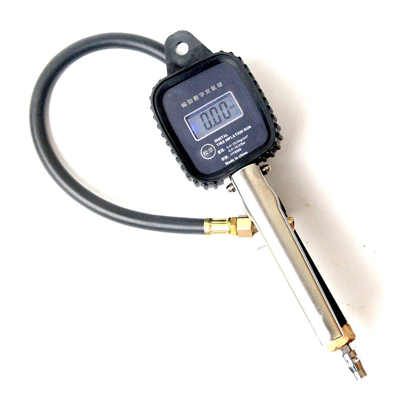 轮胎电子数显加气高精度气压胎压表充气枪充气气压表