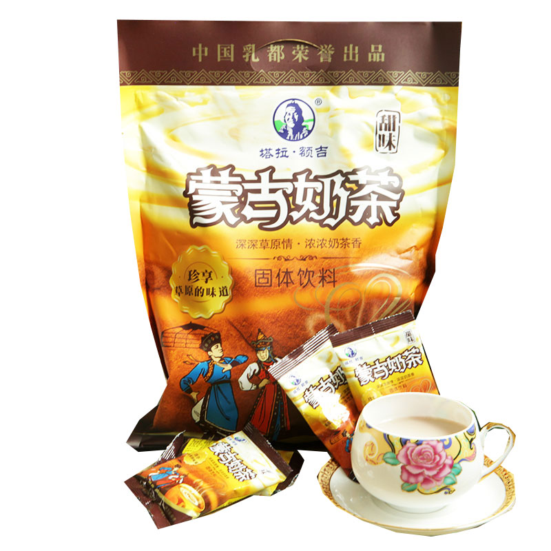 奶茶冲饮内蒙古利诚塔拉额吉蒙古咸味400g美食袋装奶茶