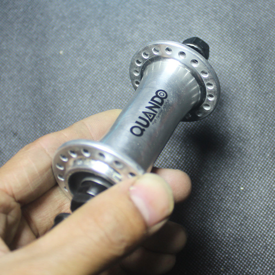 正品台湾quando昆腾滚珠花鼓铝合金36孔轴皮山地自行车花鼓