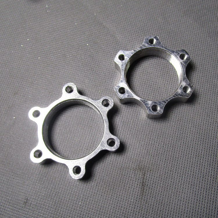 山地自行车法兰可选铝合金改装碟刹花鼓抱刹改碟自行车刹车装置