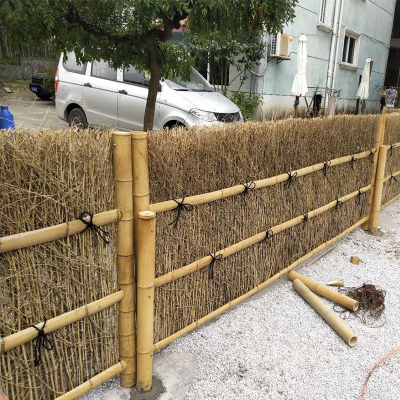怎样编竹围栏