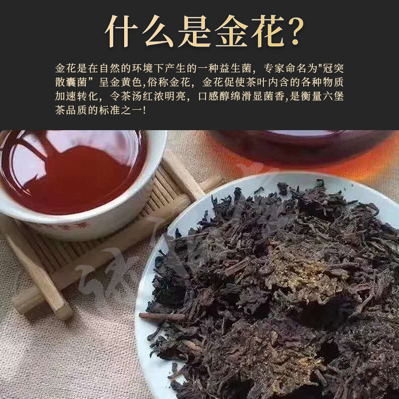 六堡梧州广西特级正品八年500g自然金花去湿六堡茶