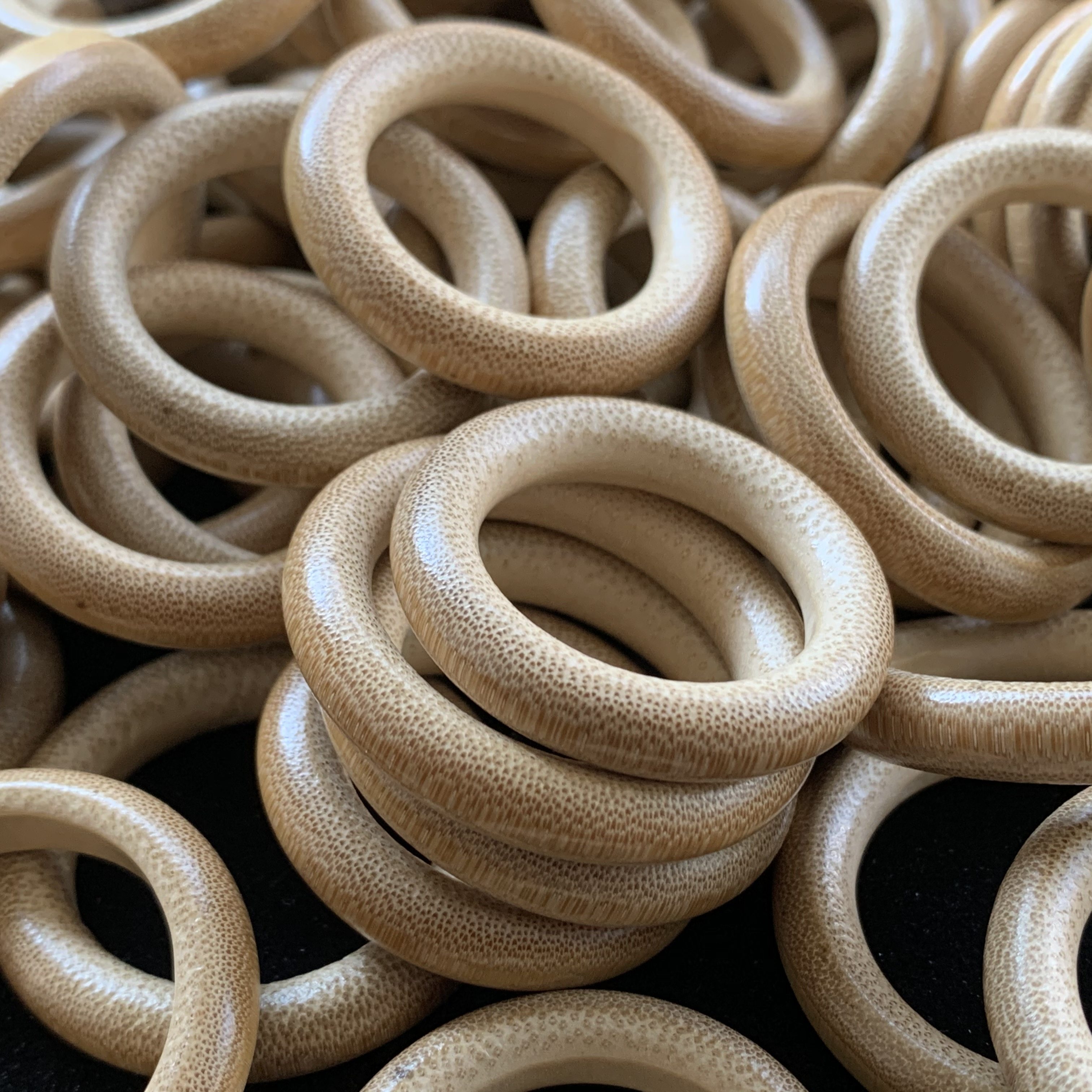 暖老料竹环竹圈实心配饰平安扣鸟笼文玩跑圈指环竹编