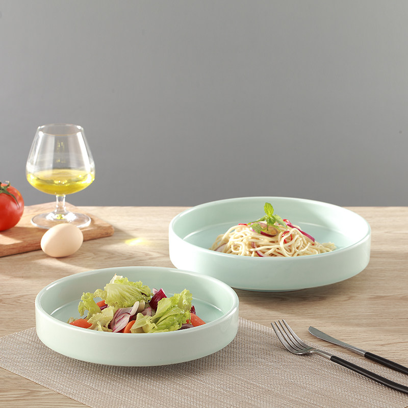 天上天上人间人间品宴圆碗陶瓷圆钵浅口碗菜碗家用深盘碗