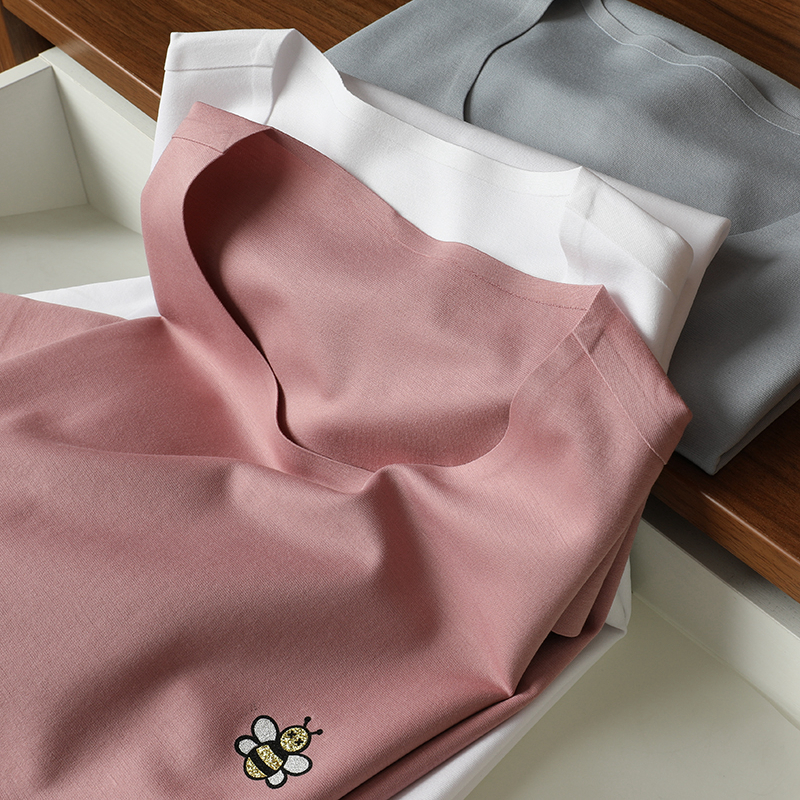 夏季无缝压胶男T恤高端亲肤舒适透气凉爽男装修身圆领短袖T恤男薄