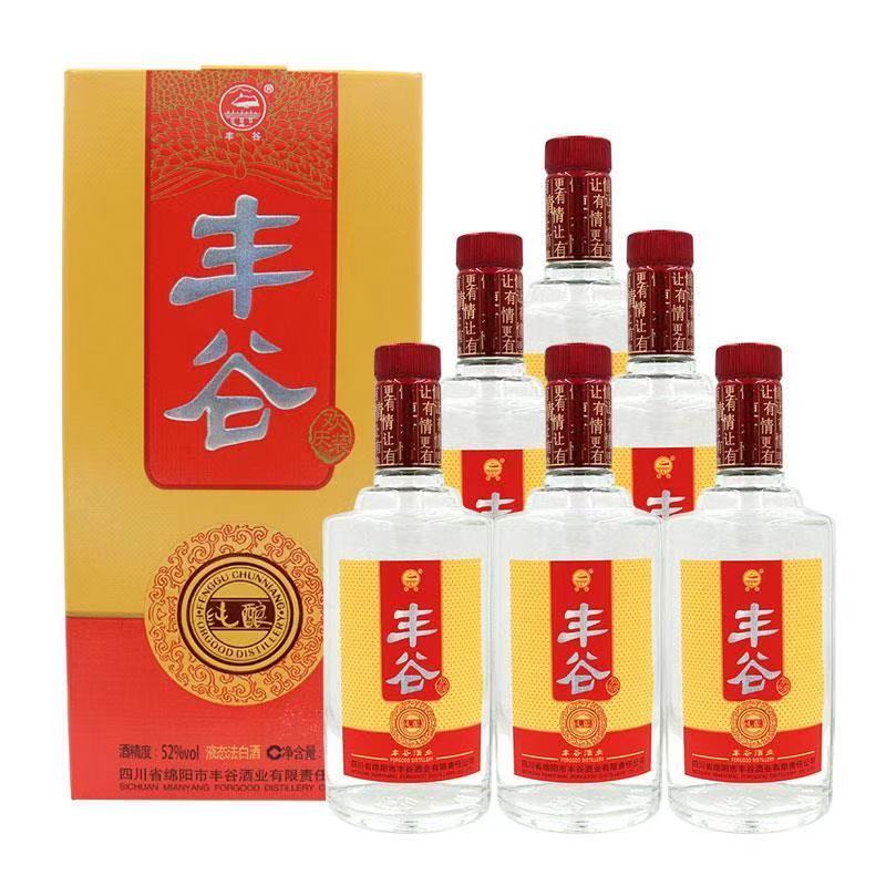 6瓶1箱丰谷欢庆装纯酿酒婚礼喜宴送礼38度白酒