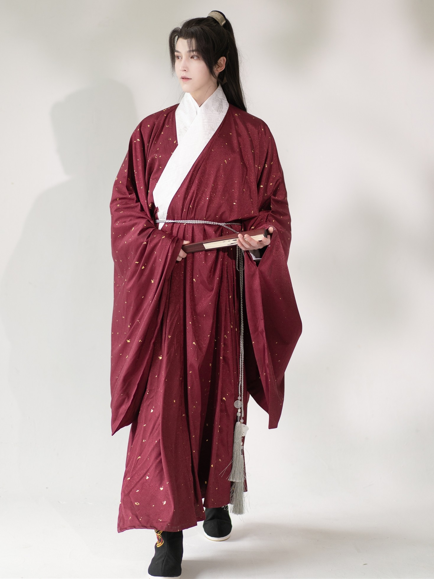 道袍明制汉服锦上堇瑟小点点点古风汉服男夏季汉服