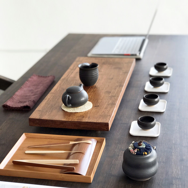 重竹茶盘抽屉储水竹制功夫功夫茶茶具套装沥水盘茶盘