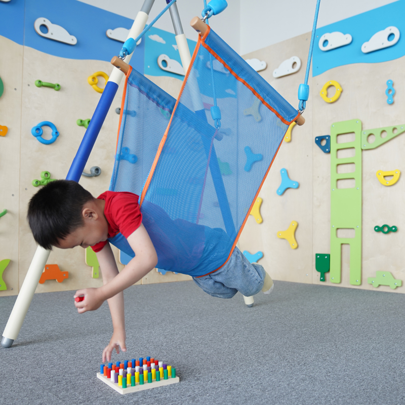 儿童悬吊室内教具运动家用前庭插棍感统字架感统训练器材