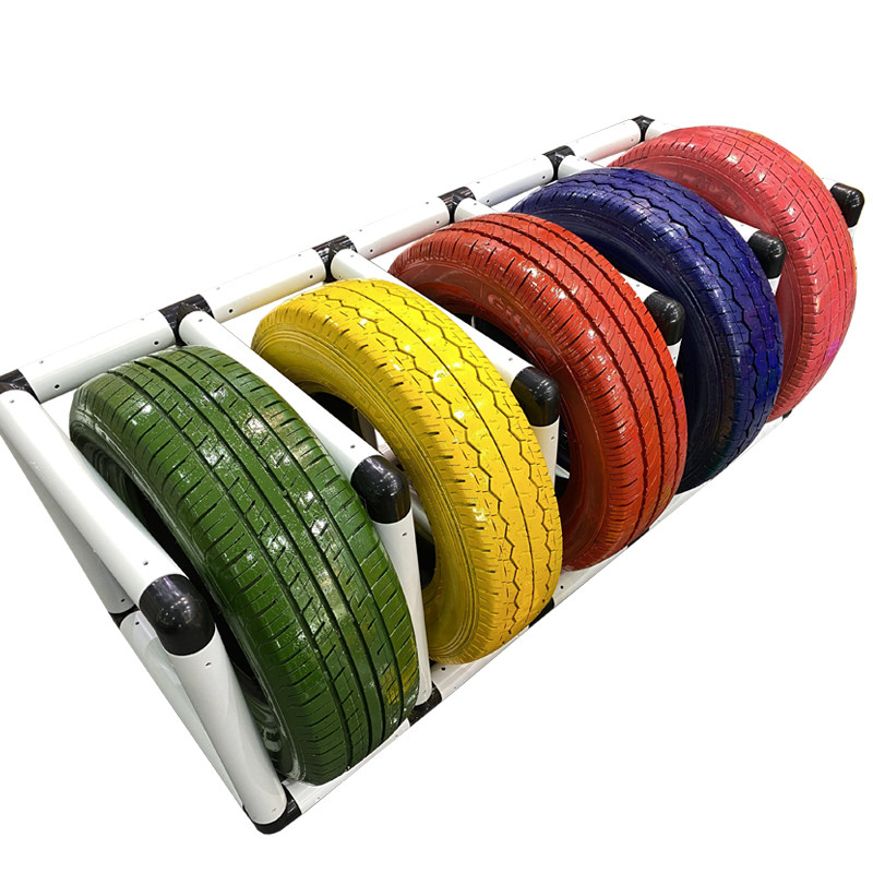 橡胶轮胎架子幼儿园教具儿童体育感统体能训练感统训练器材