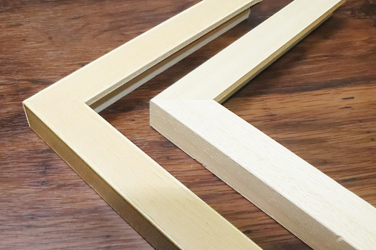 实木白木定做定制画框相框高档拼图线条美式相框