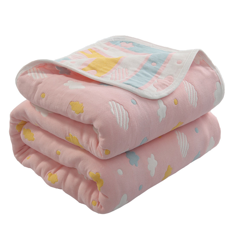 毛巾被纯棉单人双人毯子夏季薄款床单婴儿午睡休闲毯