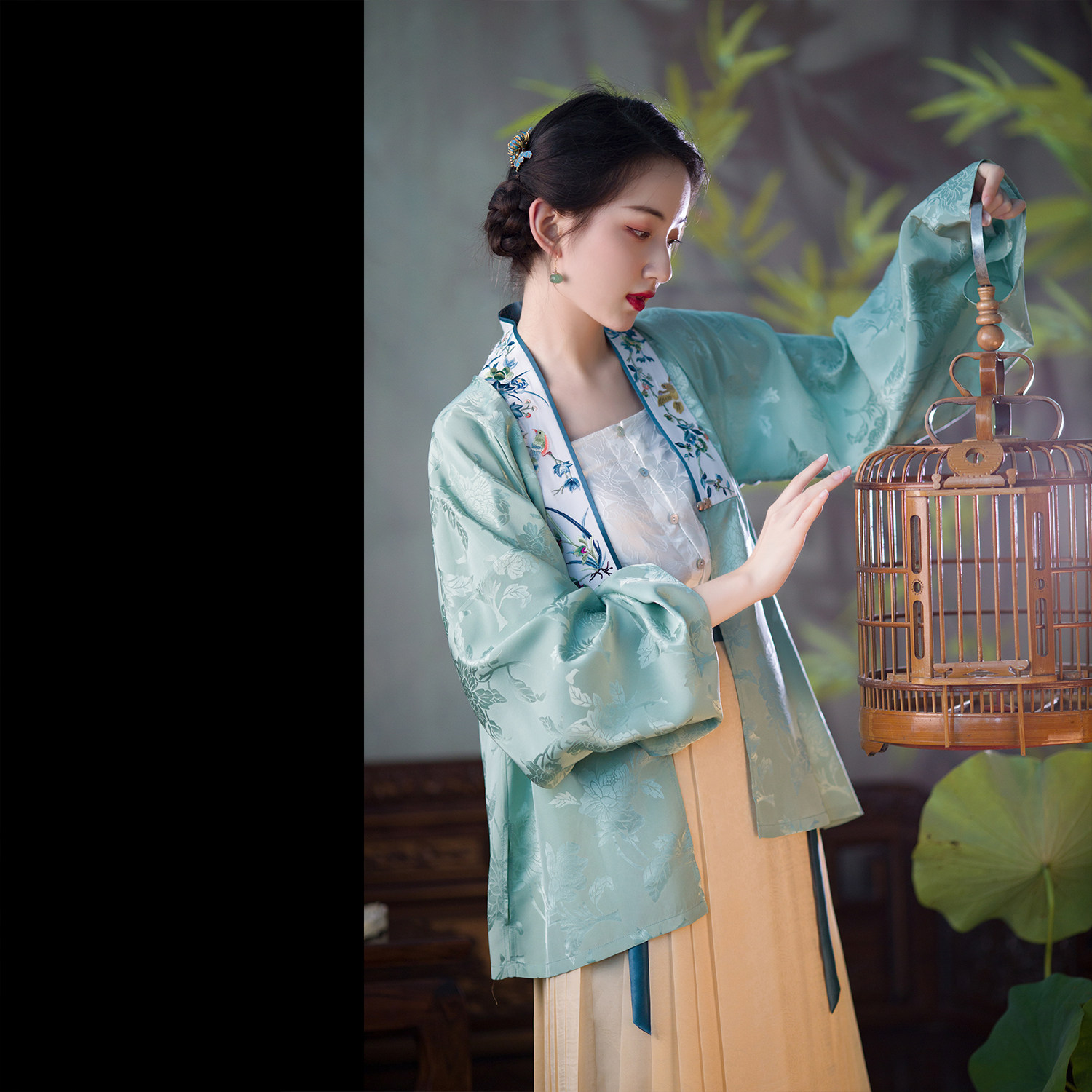 轻罗拂丨真丝提花日常纯色改良汉服抹胸内搭背心吊带