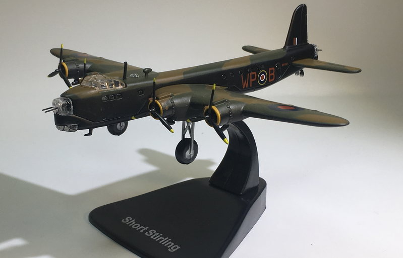 1:144 二战英国 斯特灵式重型轰炸机模型合金仿真飞机模型展示品