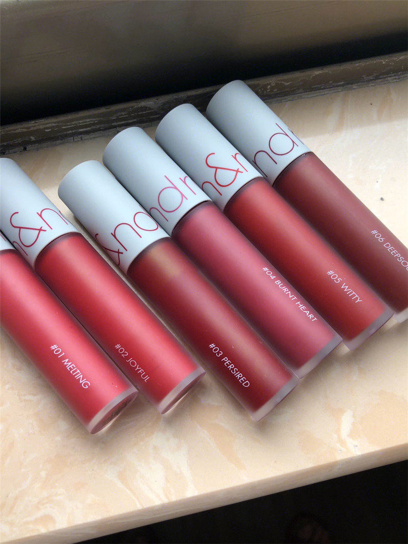 韩国romand哑光唇釉口红轻薄丝绒雾面不掉掉色唇膏
