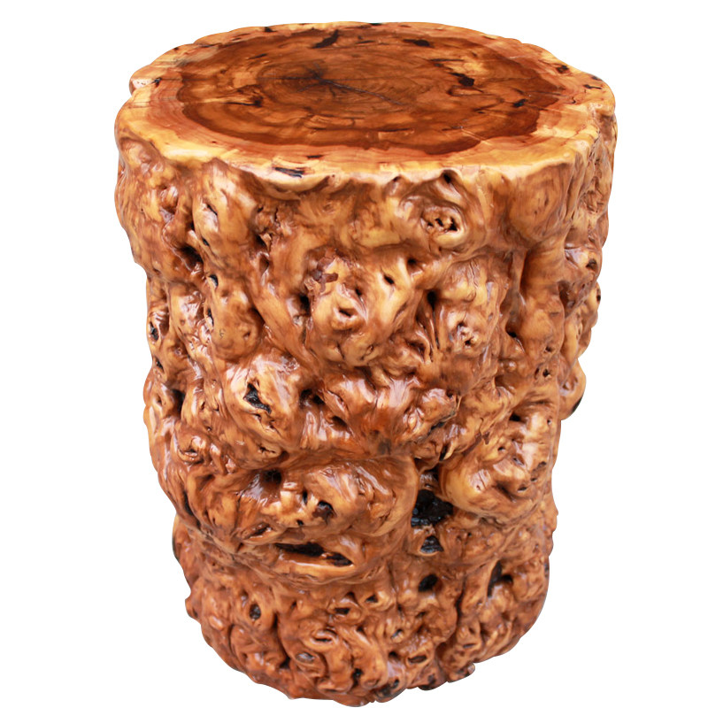 树桩根雕枣木墩子原木凳子树根木墩实木木头根雕凳子