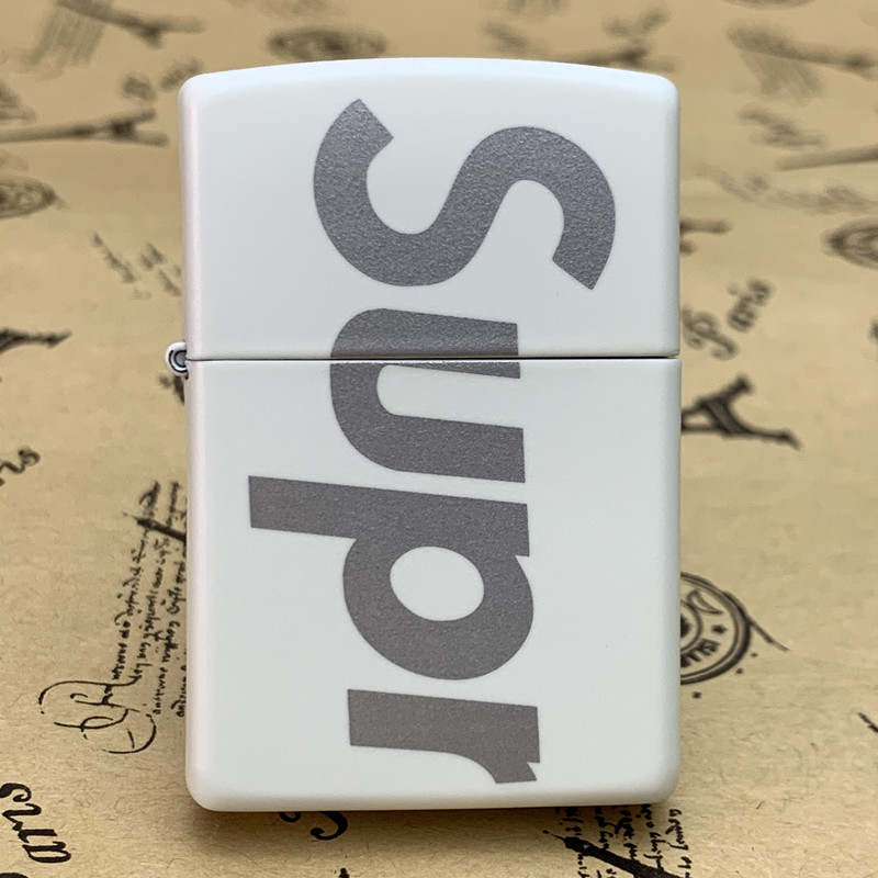 正品zippo防风煤油打火机潮牌supreme定制夜光联名zippo