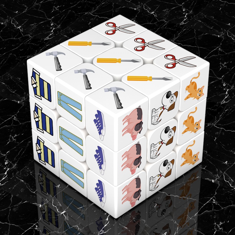 魔方儿童益智三阶图案趣味创意玩具gdp排名魔方