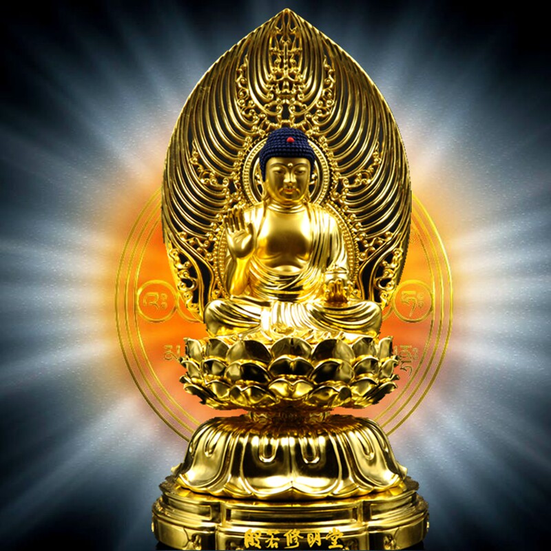 佛像药师修明堂香樟樟木如来如来佛木雕金身摆件摆件