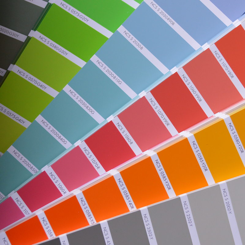 色卡瑞典ncs国际标准涂料建筑设计印刷1950色a6色卡