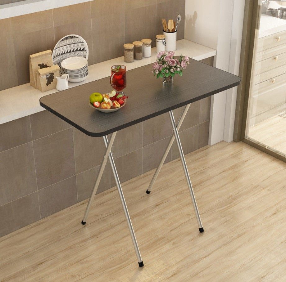 简约可折叠便携长方形靠墙小桌桌子宿舍出租房吃饭折叠桌