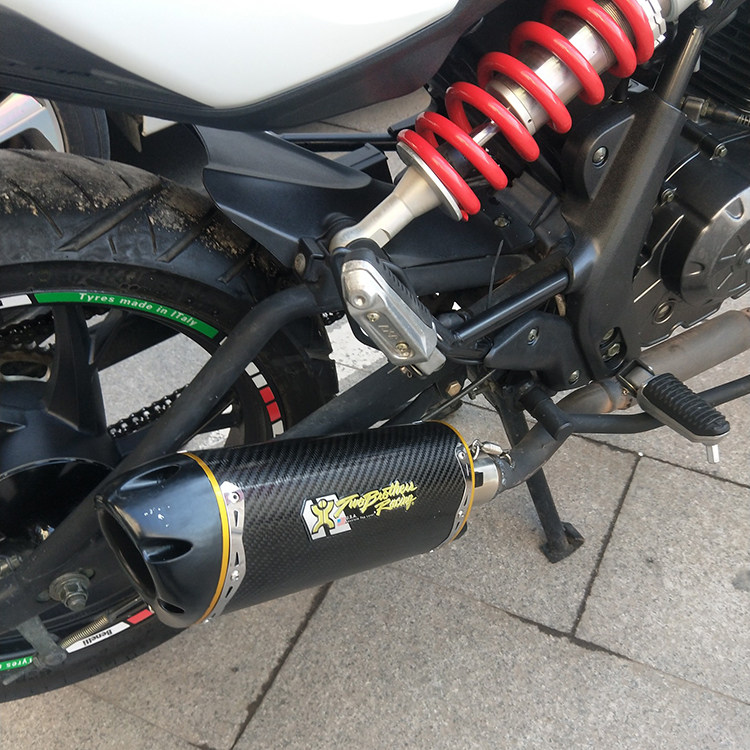 摩托跑车车改装小rk8k7兄弟碳纤排气管cbr500zx6r摩托车排气管