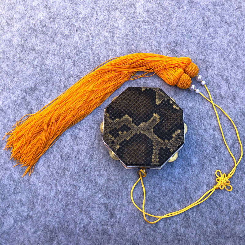 曲艺单弦八角鼓手手鼓说唱蟒皮打击单面鼓檀其它民族乐器