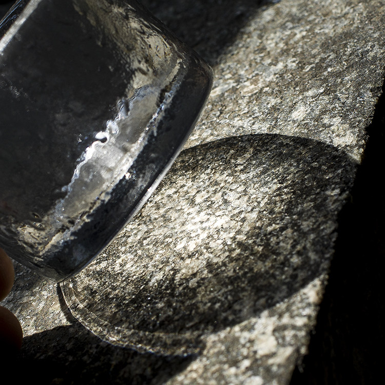 日式手工麻点直身耐热加厚玻璃茶杯茶碗品茗茶杯