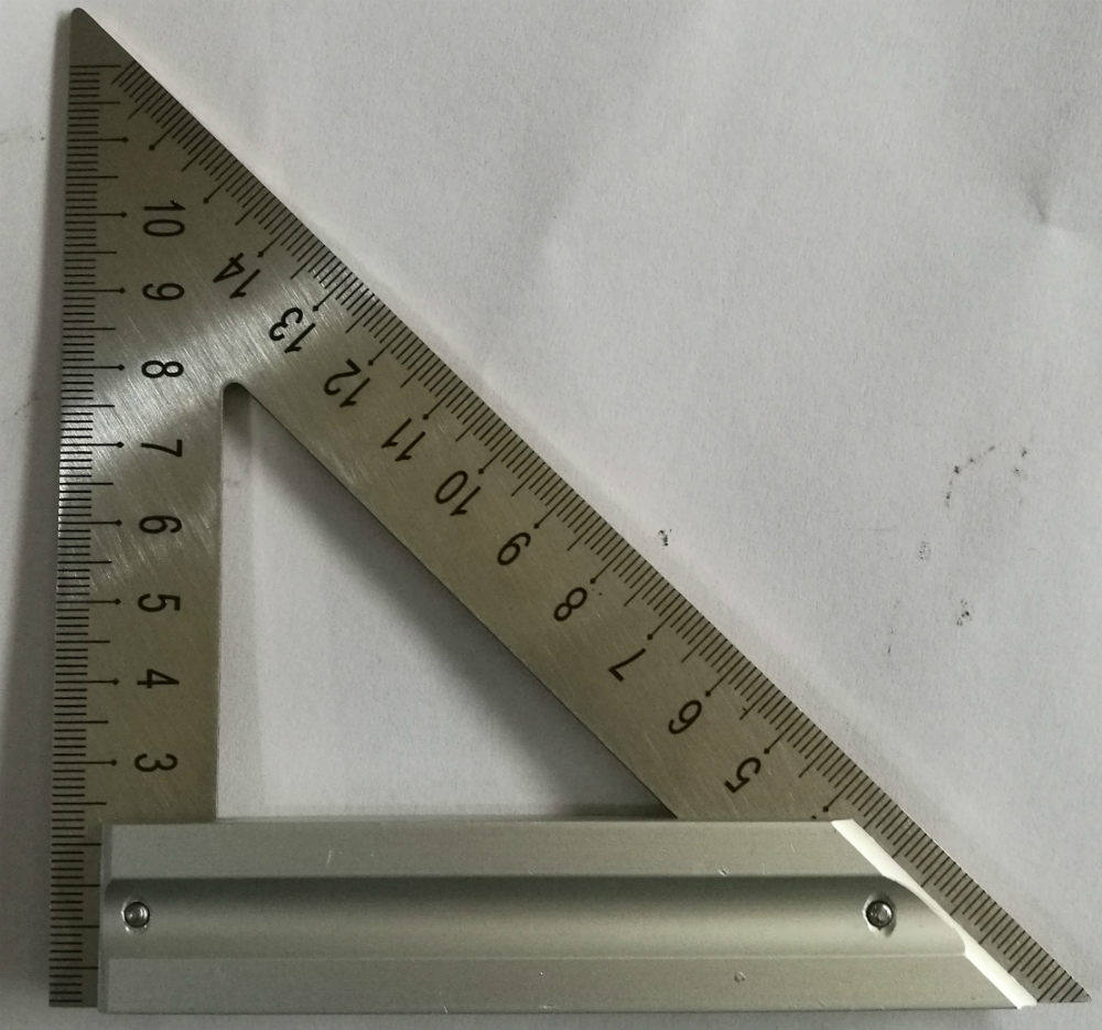 宏远工具金座高档三角尺180mm角尺