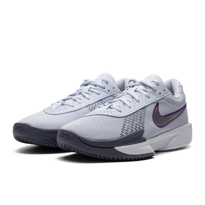 耐克nikeairzoomgtcut篮球鞋低帮白紫灰fb2598002