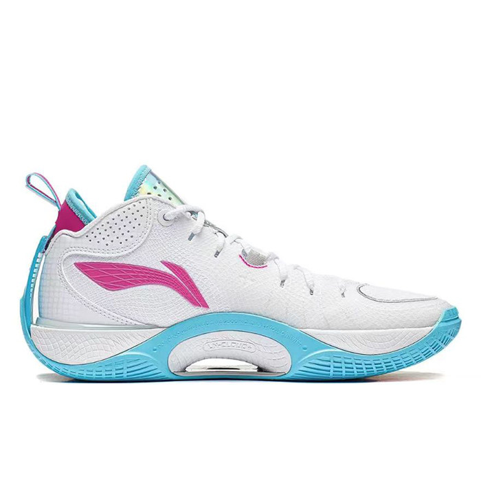 lining李宁韦德幻影5低帮篮球鞋男款标准白abpt0532