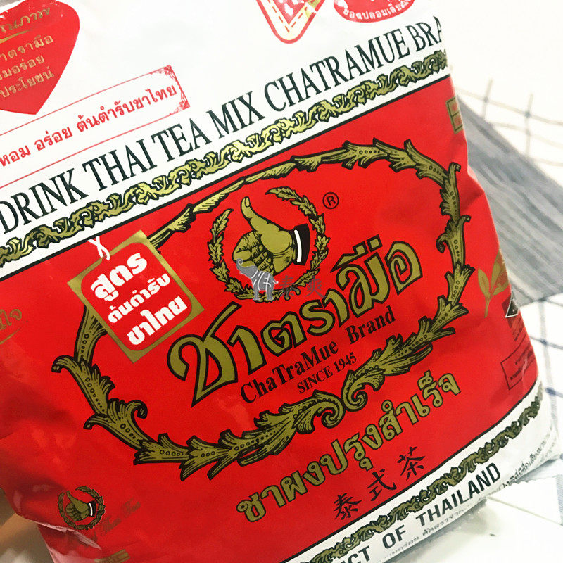 泰国原装进口手标红茶400克袋装泰式奶茶过滤茶碎袋装奶茶