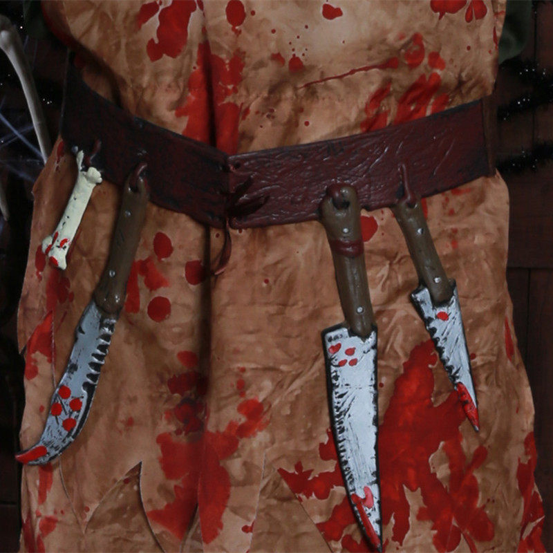 万圣节服装大人男款演出演出服服饰血腥屠夫厨师服饰
