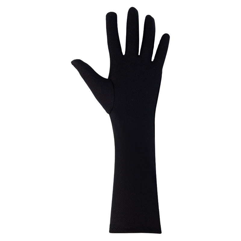 手套夏季防晒礼仪黑白中长防紫外线开车弹力贴身手套