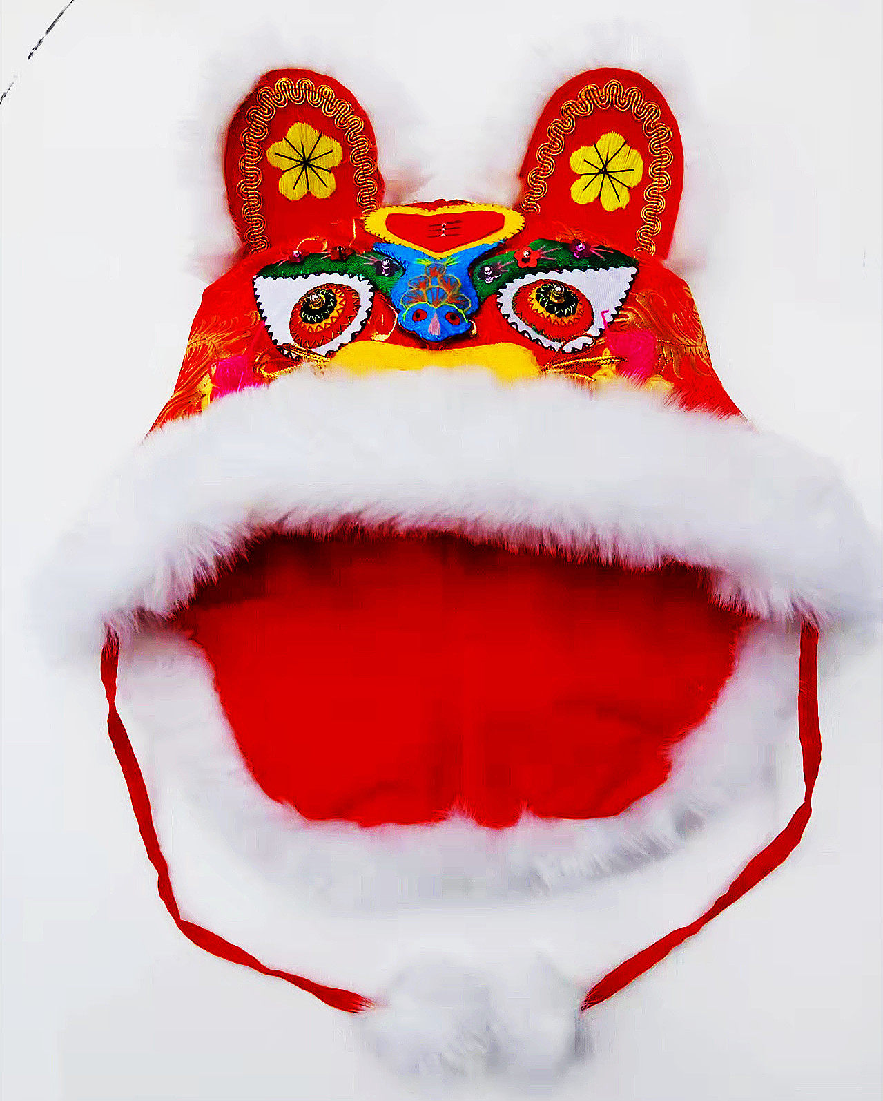 虎帽汉服表演布老虎同款子文王子文帽子虎头虎年帽子