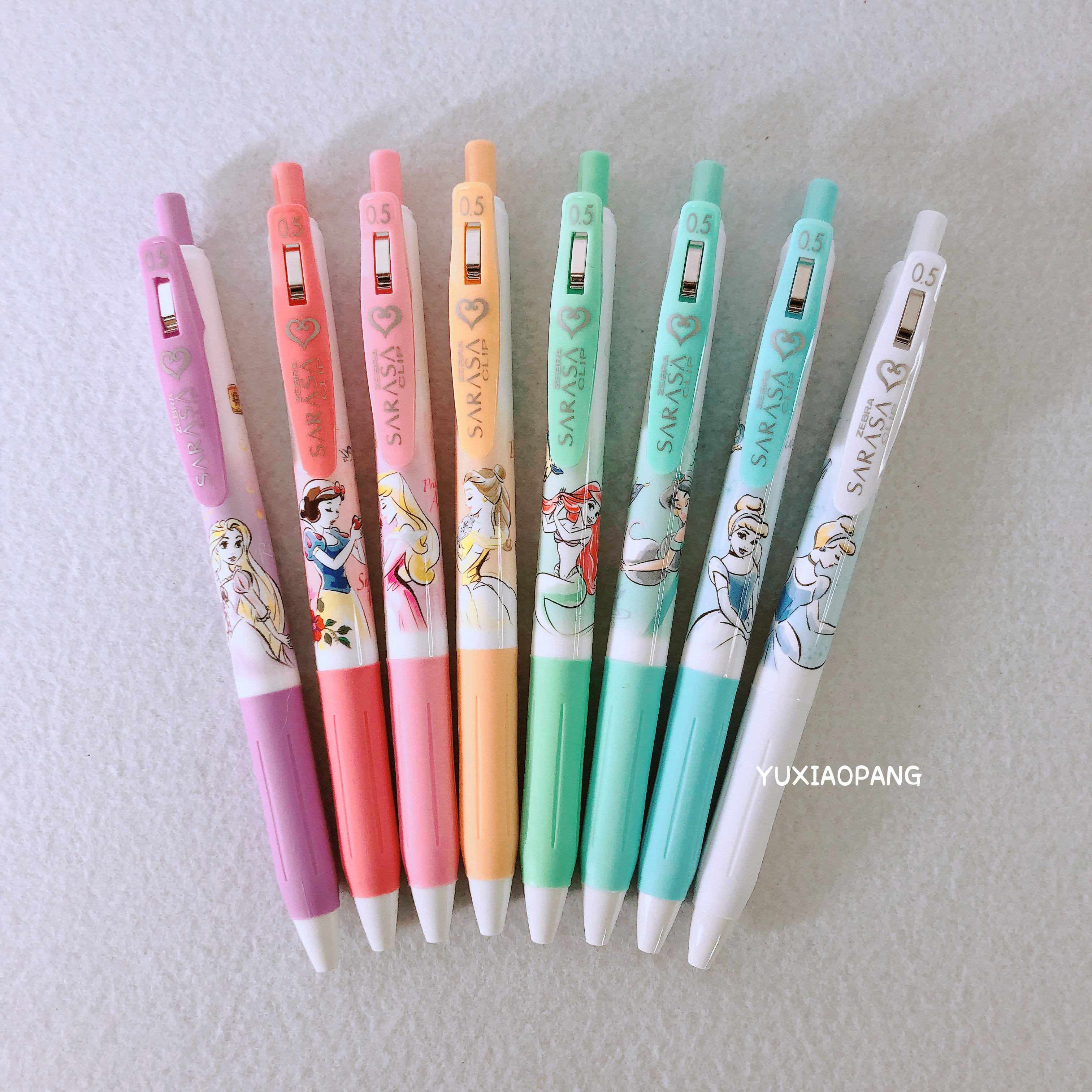 迪士尼公主主官方大限定日本zebra斑马sarasa限量中性笔