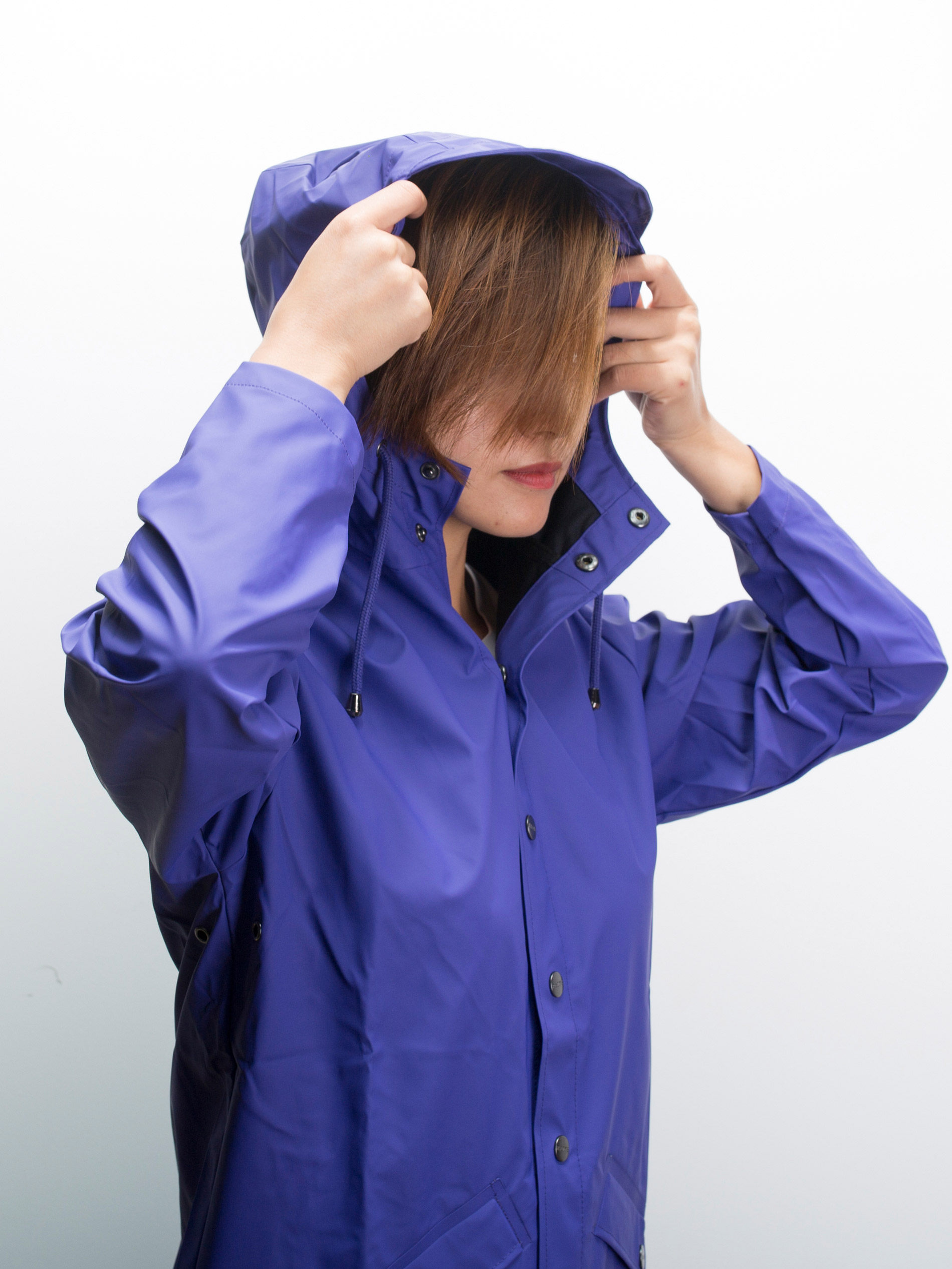 rains丹麦jacketlilac短款雨衣外套夹克男女女同雨衣