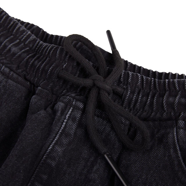 Lilbetter tie jeans men's trendy brand loose trousers Korean version of the wild spring and autumn men's pants trend Lilbetter tie jeans men's trendy brand loose trousers Korean version of the wild spring and autumn men's pants trend