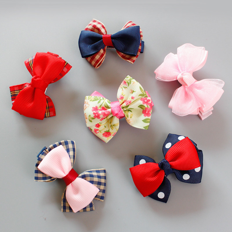 儿童发夹韩版美丽公主婴儿蝴蝶结小孩发卡卡子发饰发饰