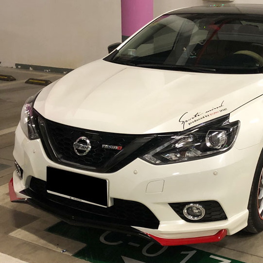 专用于16-19款新轩逸改装后包围后唇新轩逸装饰后扰流板仿双排