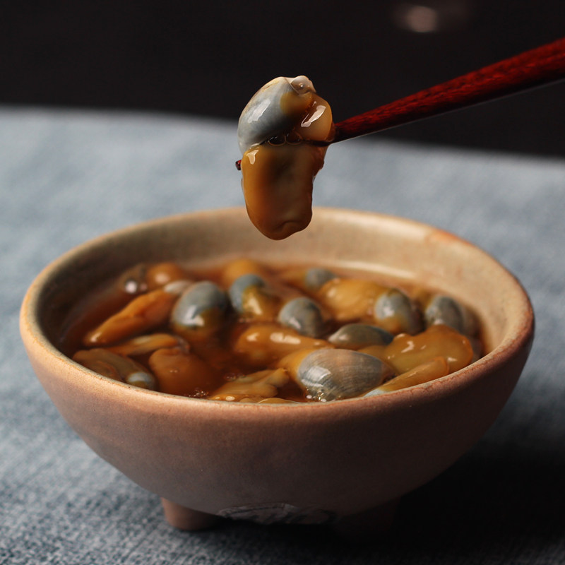 盐城大黄速食无沙个大醉螺320克黄泥大丰精制泥螺