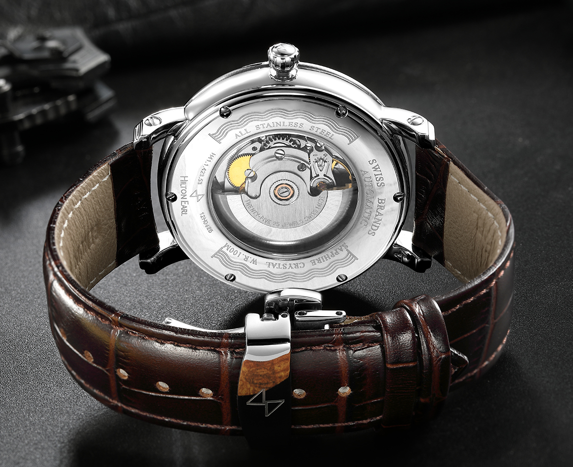 瑞士品牌希尔顿伯爵透明机芯h41142353男士机械国产腕表