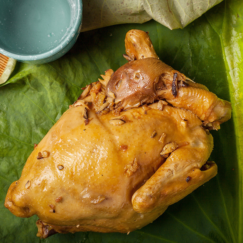 荷叶糯米鸡广600g熟食叫化鸡荷香鸡手撕整鸡鸡熟食