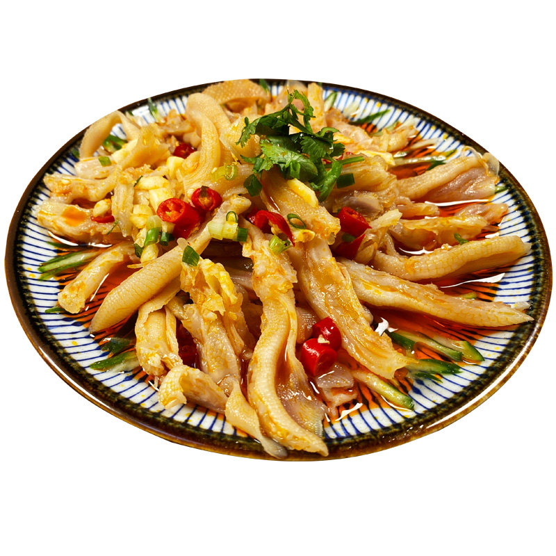 麻辣鸭掌250g香辣去骨鸭爪四川凉拌拌菜ktv凉菜