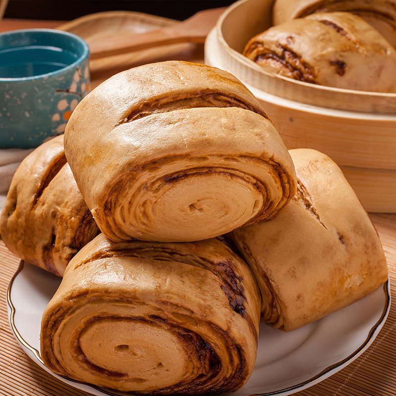 手撕红糖馒头儿童营养早餐家庭速冻面点包子包点