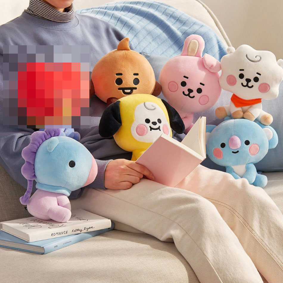 韩国bt21新款坐姿玩偶baby系列bts可爱毛绒毛绒布艺类玩具