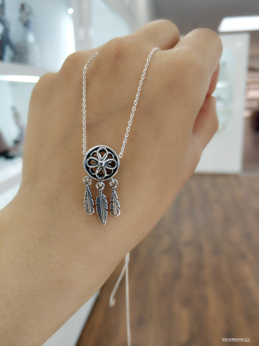 pandora潘多拉斑斓之梦捕梦网锁骨zt0132项链套装女友礼物项链