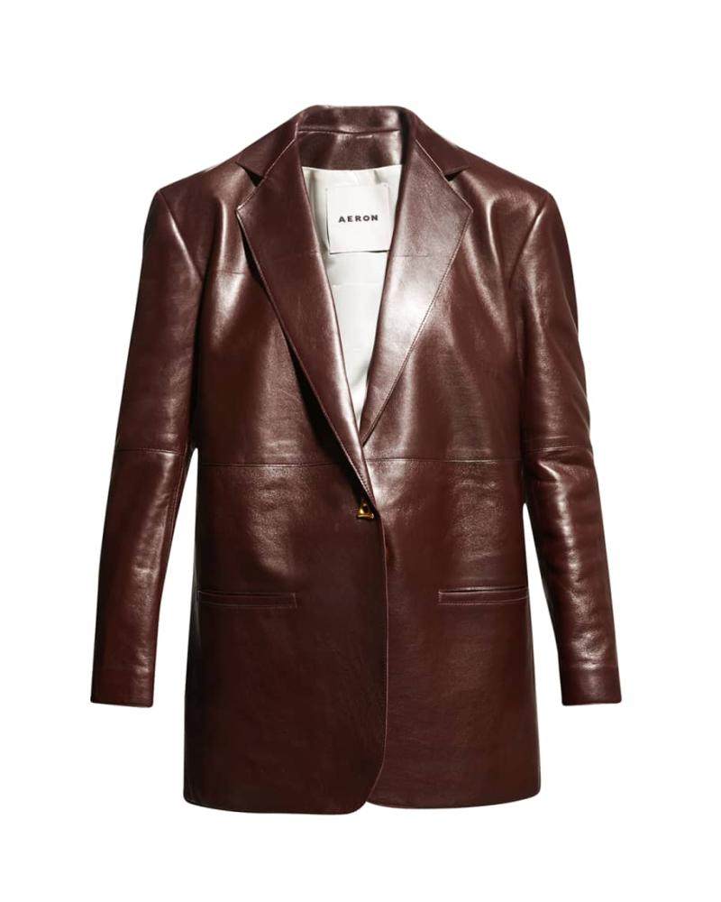 掌柜代购郑秀妍秀妍同款aeronmercedes小羊皮西装外套西装